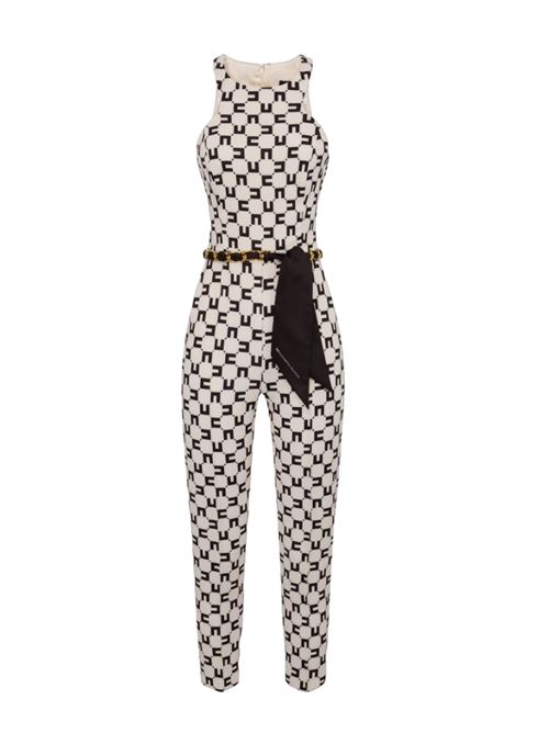 Double stretch crepe jumpsuit ELISABETTA FRANCHI | TUS1041E2.E84